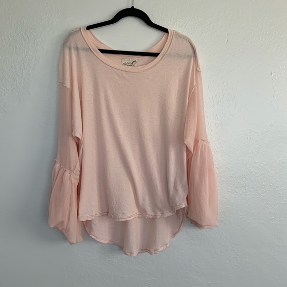 Free People Medium Pink Still Got It Mesh Top - Picture 4 of 8